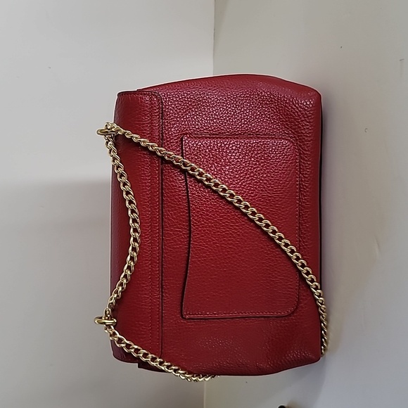 Coach Tammie Red Leather Shoulder Bag - Picture 7 of 9